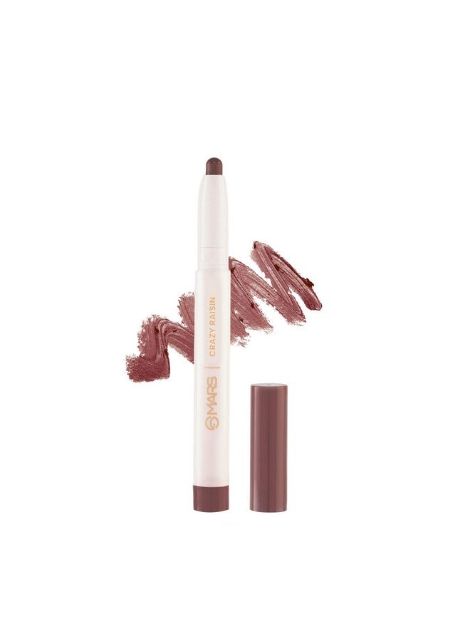 MARS Retractable Poppins Long Lasting Lip Crayon | Matte Finish | Smudge Proof & Kiss Proof Crayon Lipstick for Women (1.3 gm) (11-CRAZY RAISIN) - Image 1