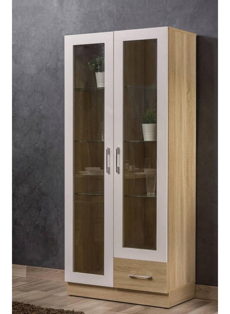 Nish Modern MDF Double Doors 90x40x180cm