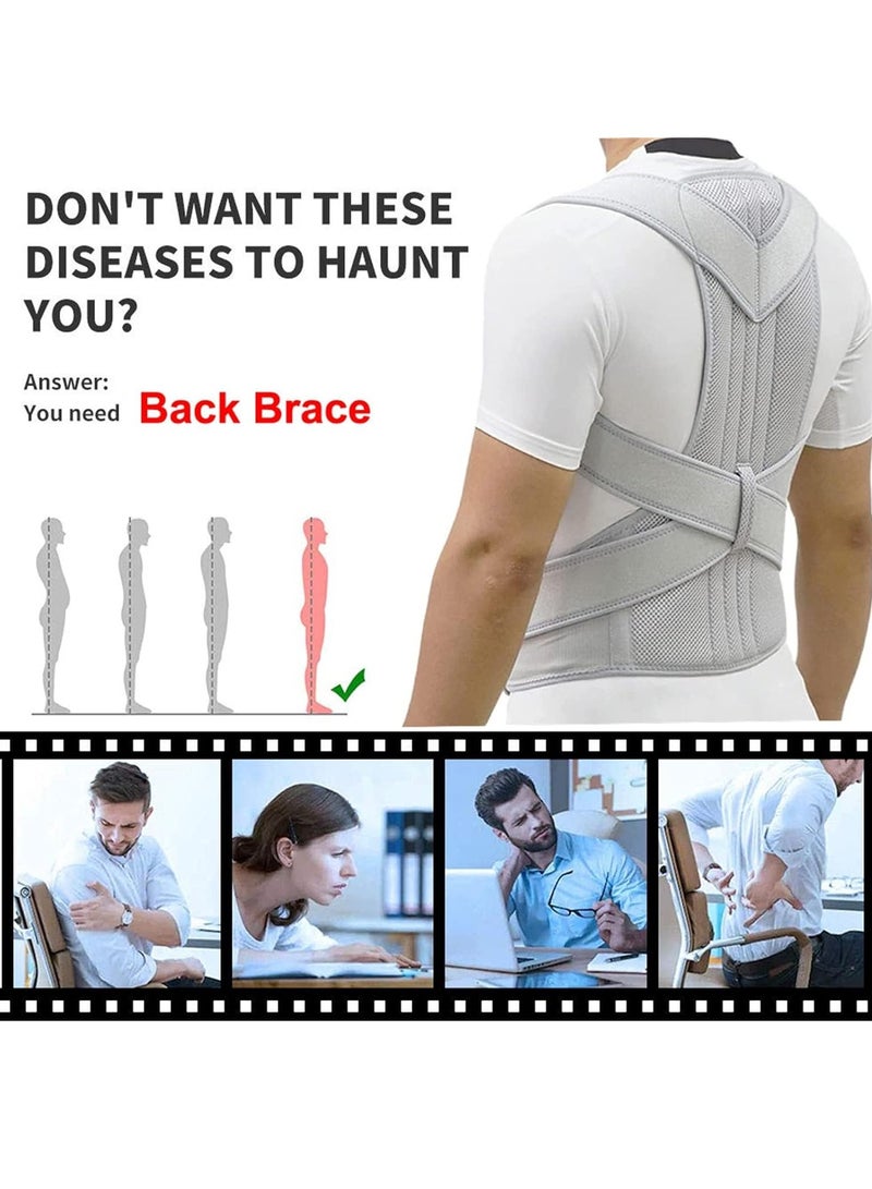 Upper Back Posture Corrector Neoprene Posture Corrector Scoliosis Back Brace Spine Corset Belt  Size XL - Image 4