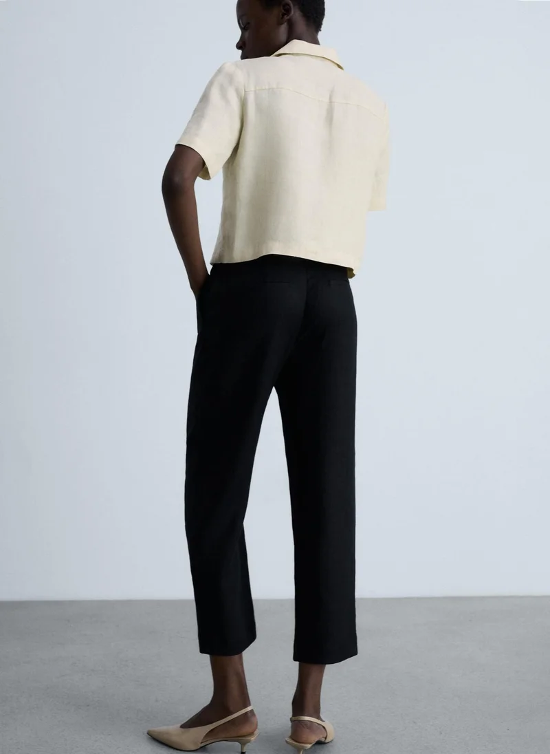 مانجو Casual Straight Fit Pant