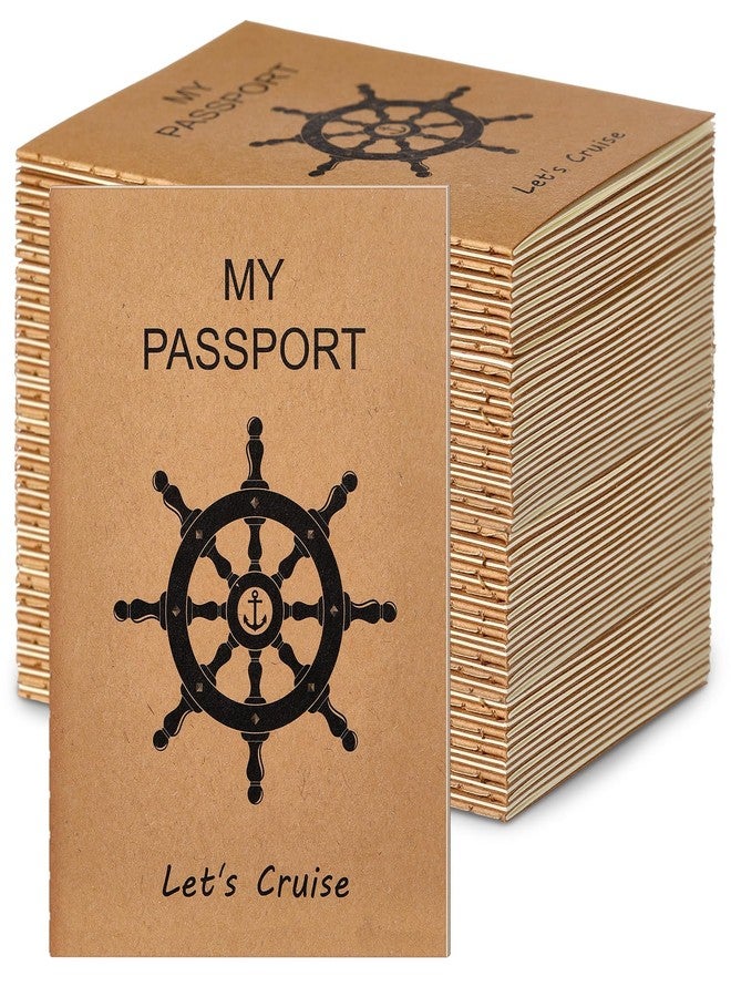 MotiMind 30 Pcs Blank Passport Notebook for Kids Bulk Fake Passport Books 3.5 x 5.1 in Travel Journal Nautical Theme for Sticker Collection World Travel Pretend Activity School Project - Image 1