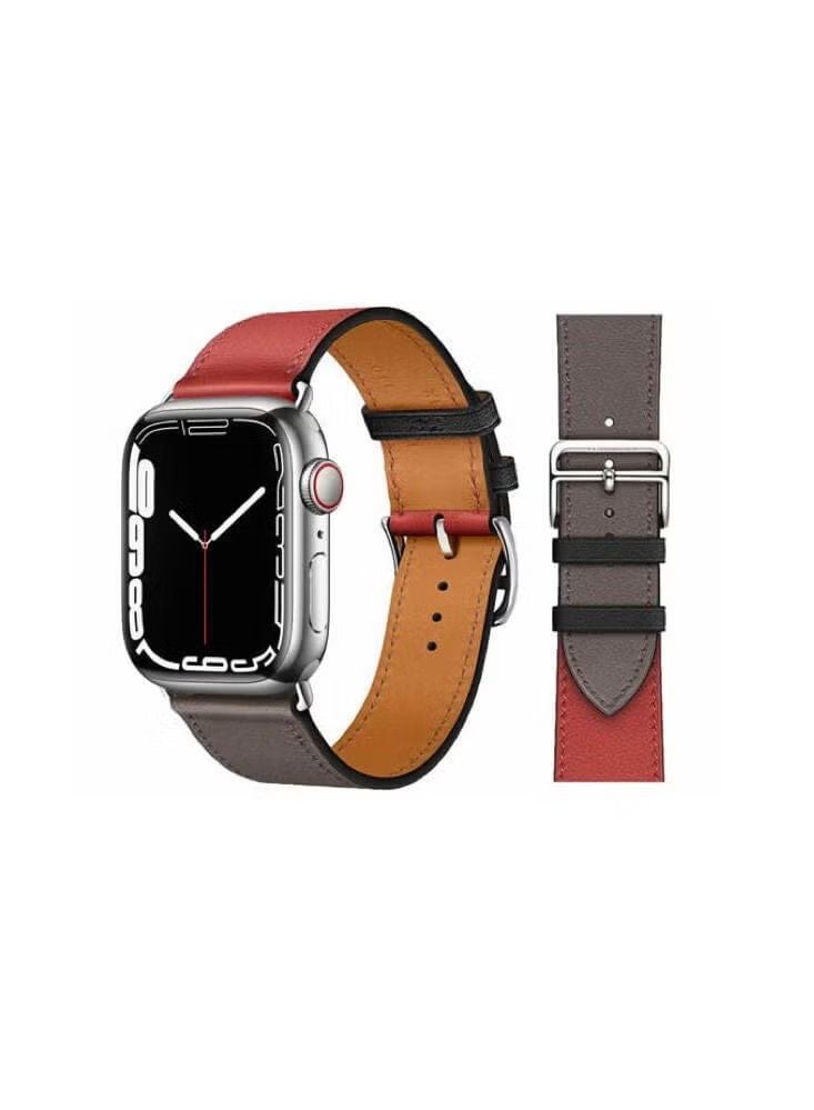 vesus Genuine Leather Replacement Band For Apple Watch 41/40/38mm Series 7/6/5/4/SE