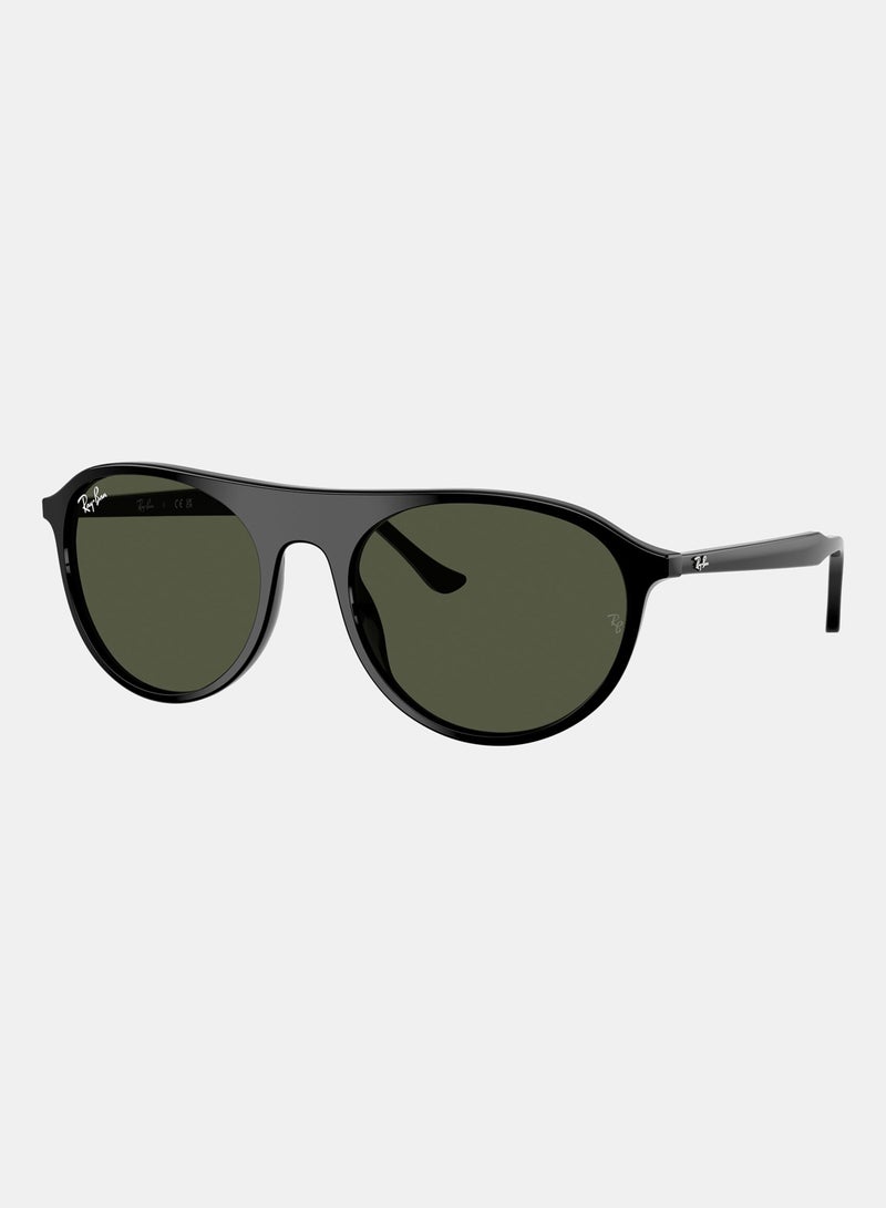 راي بان Unisex Full-rimed Aviator Sunglasses 2215, 56, 901, 31 - Image 2