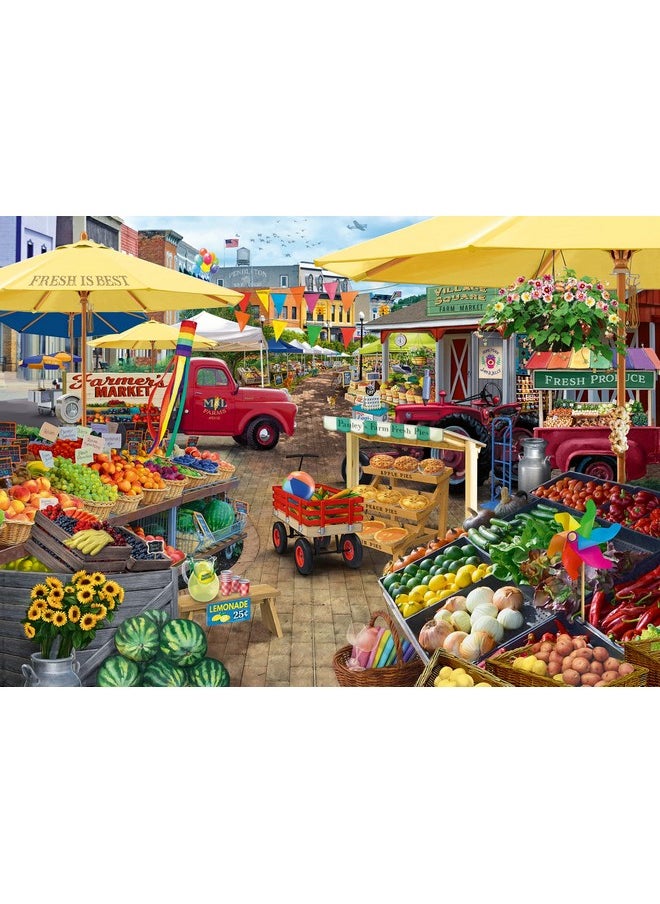 Wonder Forge Wonder Forge Farmer's Market Day 1000 Piece Jigsaw Puzzle for Adults | Unique, Perfectly-Fitting Pieces | Fun, Vibrant Imagery | Amazon Exclusive  - Image 1