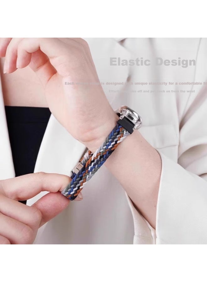 Chensong Nylon Woven Watch Band For Xiaomi Mi Band 8/9/nfc، سوار رياضي للجنسين قابل للتنفس بديل للرسغ - Image 2