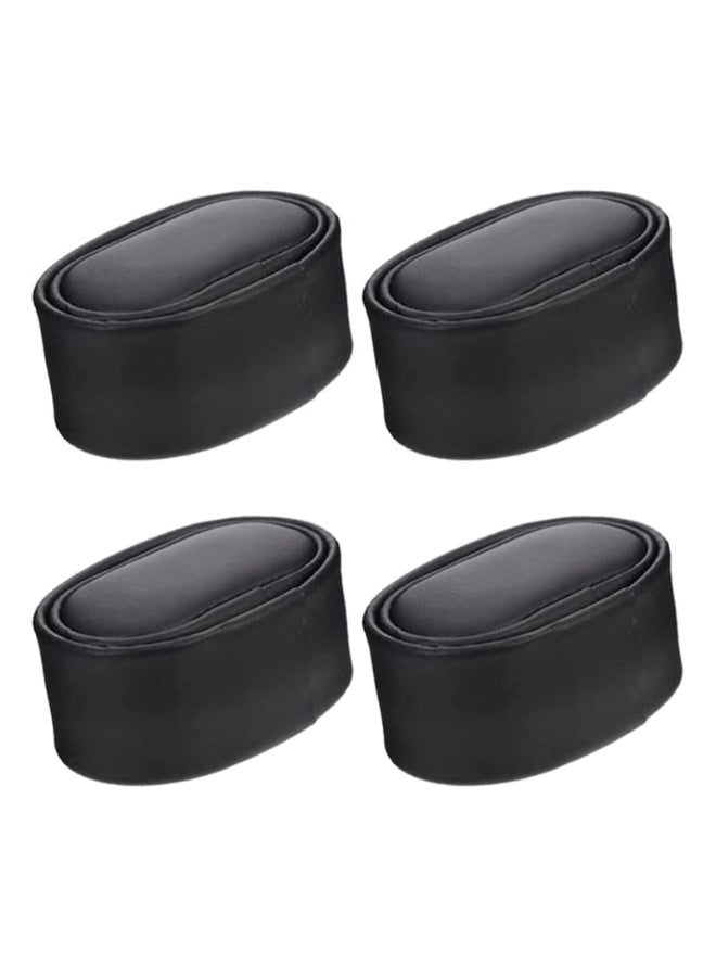Black PU Leather Watch Display Pillows, 6.8x3x4.5 cm, 4 Pack for Jewelry Storage - Image 1