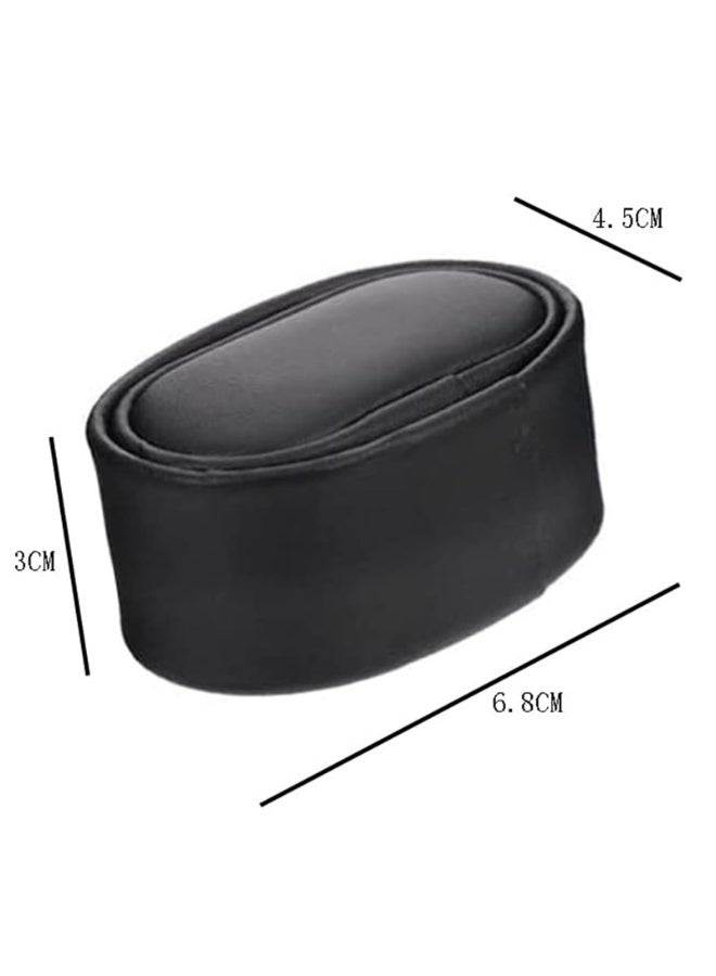 Black PU Leather Watch Display Pillows, 6.8x3x4.5 cm, 4 Pack for Jewelry Storage - Image 2
