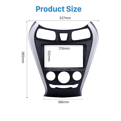 ModishOmbre Modorwy ABS300 Plastic Material 9 inch Hyundai Car Stereo Frame with Wiring Suitable for Base Model Hyundai Verna Fludic 2012-2017 - Image 3