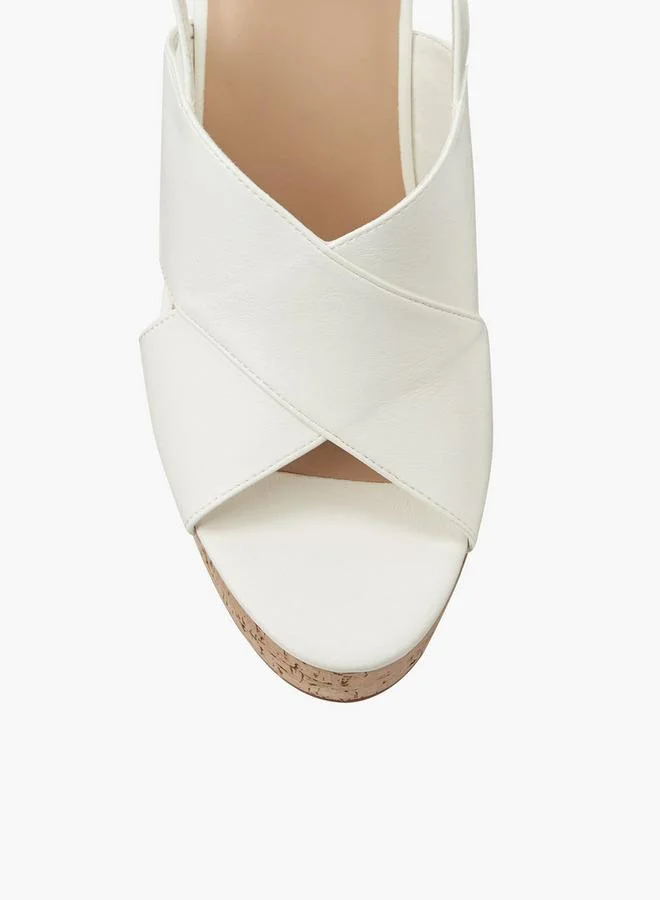 Surestep WHITE Women Wedge Heel Sandals for Women | Best Price UAE