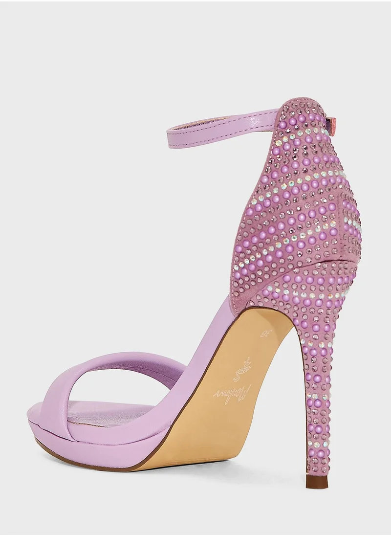 منبور Ankle Strap High Heel Sandals