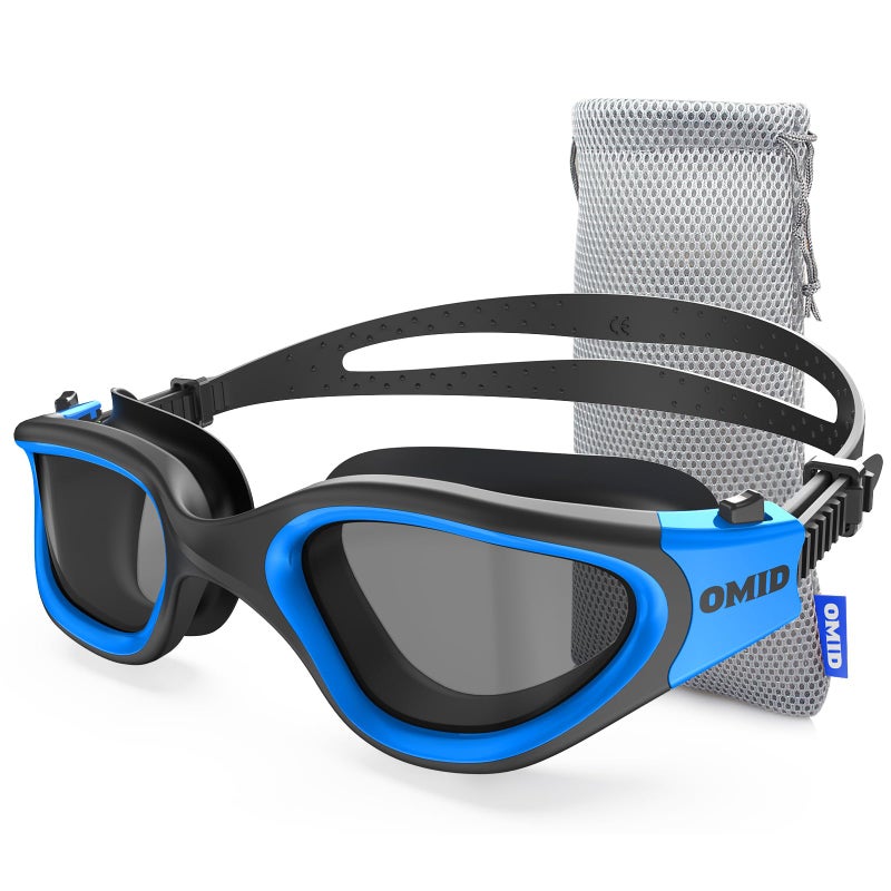 OMID Swim Goggles P2 Polarized Swimming Goggles for Men Antifog Goggles Swimming for Adult Women