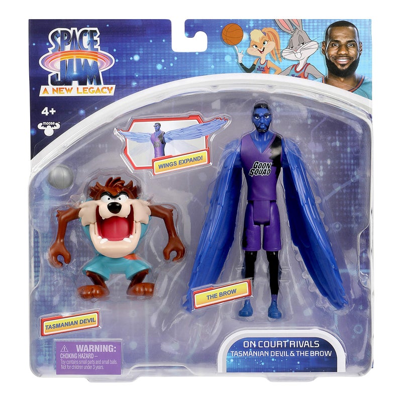 Space Jam ألعاب ميوس - مساحة جام: إرث جديد - حزمة 2 - منافسون على الملعب - الشيطان التسماني وذا براو، متعدد الألوان، (14581) - Image 2