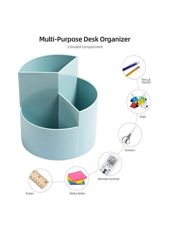 Desk Pencil Pen Holder 3 Slots 360 Degree Spinning Pencil Pen Desk Organizers Desktop Storage Pen Organizers Stationery Supplies Cute Pencil Cup Pot for Office School  Art Supply Kids - pzsku/Z6D1D8645442658D6EAD3Z/45/_/1681384453/a7deda1b-8d20-40f9-82d5-224afa28fb6b