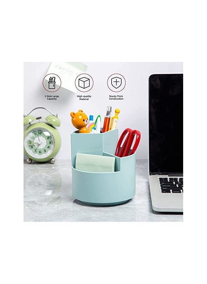 Desk Pencil Pen Holder 3 Slots 360 Degree Spinning Pencil Pen Desk Organizers Desktop Storage Pen Organizers Stationery Supplies Cute Pencil Cup Pot for Office School  Art Supply Kids - pzsku/Z6D1D8645442658D6EAD3Z/45/_/1681384455/d56cedb9-56b6-4bc5-9817-dba71652ce24