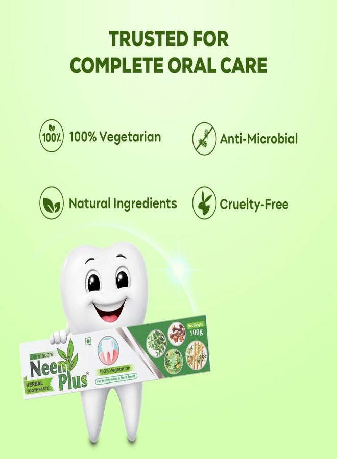 Pil Neem Plus Herbal Dental Gel | Neem toothpaste with Clove, Meswak & Babool | Promotes Fresh Breath & Keep Gum's Healthy (300g, Pack of 3) - Image 5