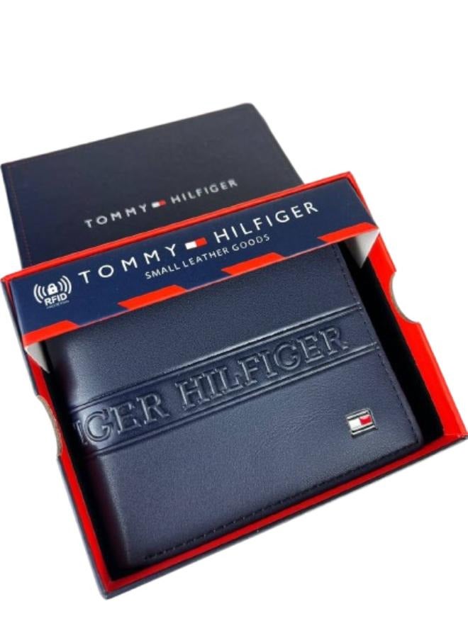 Tommy Hilfiger Plus TOMMY HILFIGER Men Solid Bi-Fold Leather Wallet - Image 1
