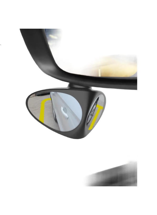 DiGallen Car Rearview Mirror Small Round Mirror, Front And Rear Wheel Blind Spot Reversing Mirror, 360-Degree Borderless Ultra-Clear Adjustable High-Definition Auxiliary Reflective Blind Spot, Car Accessories, Driver'S Side - Single Pack - Image 3