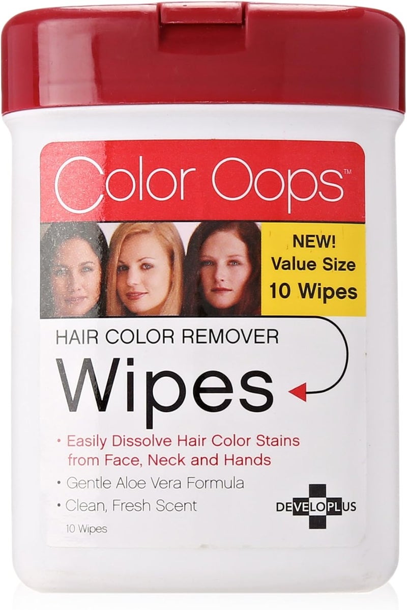 Color Oops Hair Color Remover Wipes - 10 Count - Image 1