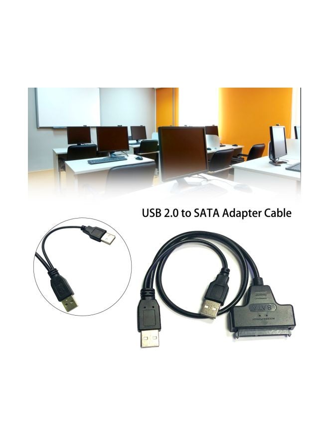 USB 2.0 To SATA Hard Drive Adapter Cable Black/Silver - Image 4