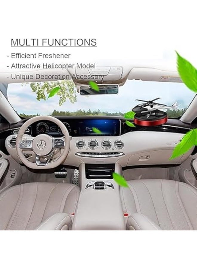 UShop U-Shop solar-powered helicopter-shaped car air freshener for the dashboard with aromatherapy diffusion. - Image 4