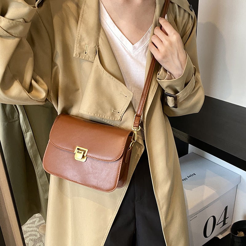 High-End Small Bag Women'S Bag 2024 Texture Niche Popular Crossbody Bag Women'S Small Square Shoulder Bag - Image 5