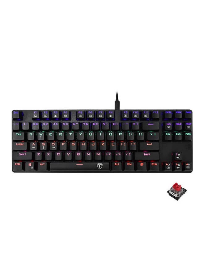 T-DAGGER - T-DAGGER TGK313 Bora Gaming Mechanical Keyboard - Rainbow LED Lighting - Hot Swappable Switches Red Switch - Image 1