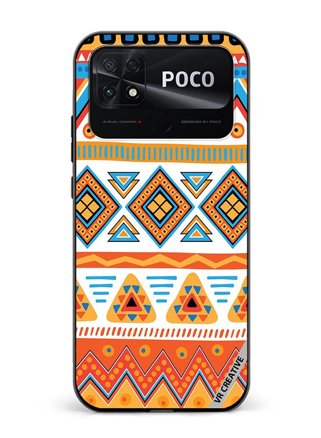 VR CREATIVE Protective Case Cover For Xiaomi Poco C40 Mandala Design Multicolour - Image 1