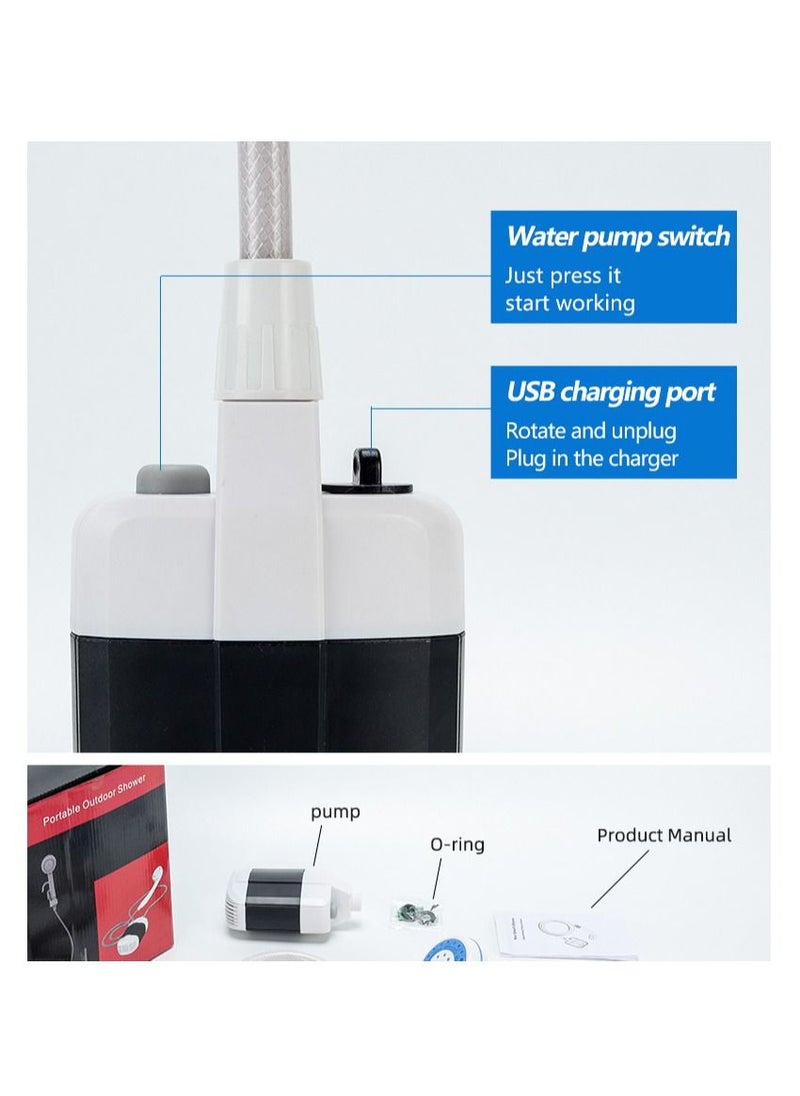 Generic - Portable Shower Camping, Outdoor Shower, Handheld Electric Shower - Image 1