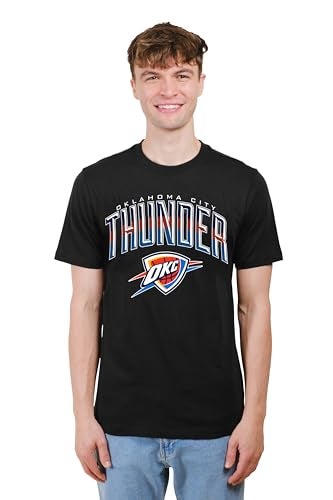 Ultra Game NBA Official Mens Super Soft Supreme TShirt Unisex Oklahoma City Thunder Black Small - Image 3