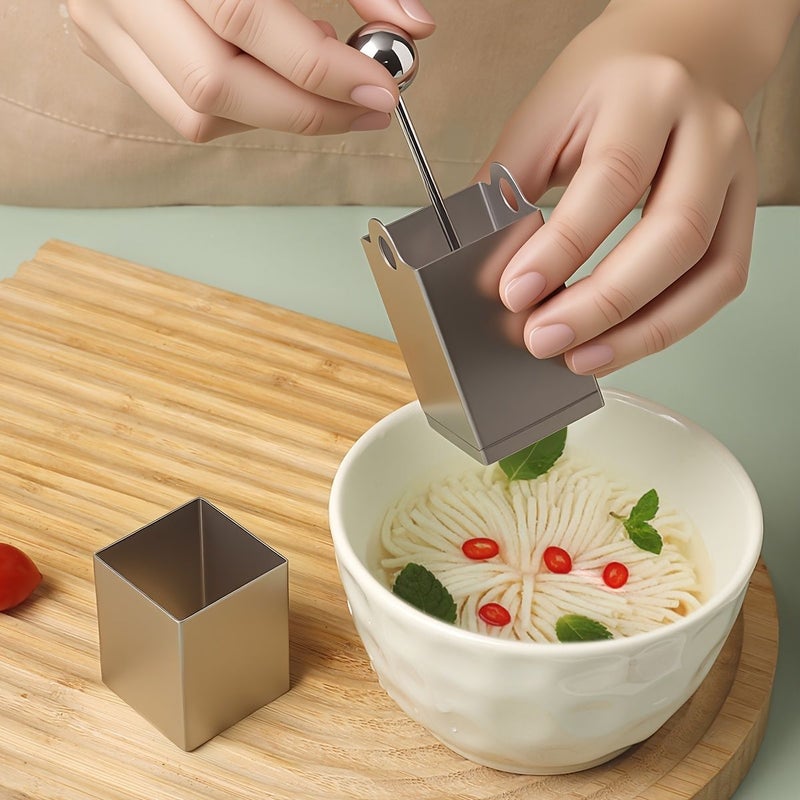 1 Set Stainless Steel Tofu Slicer Press and Chrysanthemum Knife Set Easy to Use Clean Kitchen Tool for Home Restaurants Inns Hotels - Image 4