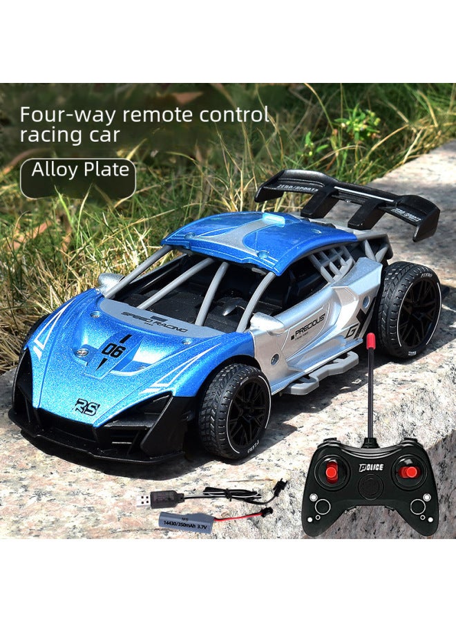 1:20 Skeleton Alloy Remote Control Car Boy PK Racing Car Four-way Rechargeable Remote Control Toy Car Wholesale-Color:Type A: Blue 06 Alloy Remote Control Racing Car-Proportion:Chinese Packaging (portable Window Box 39*7 * 30cm) - Image 2