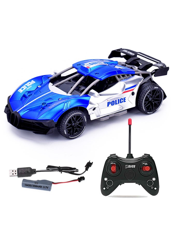 1:20 Skeleton Alloy Remote Control Car Boy PK Racing Car Four-way Rechargeable Remote Control Toy Car Wholesale-Color:Type A: Blue 06 Alloy Remote Control Racing Car-Proportion:Chinese Packaging (portable Window Box 39*7 * 30cm) - Image 4