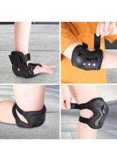 Jaspo Jaspo Sx 4 Ultra Protective Set for Skating, Cycling Helmet Set with Knee Pads Elbow Pads Wrist Guards, Adjustable Helmet, Protective Gear Set for Bicycle Roller Skating Skateboarding (L, Color-Black)  - Image 5