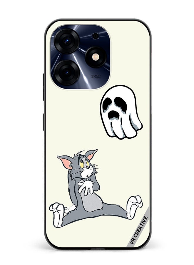 VR CREATIVE Protective Case Cover For Tecno Spark 10 Pro Tom Scared Design Multicolour - Image 1