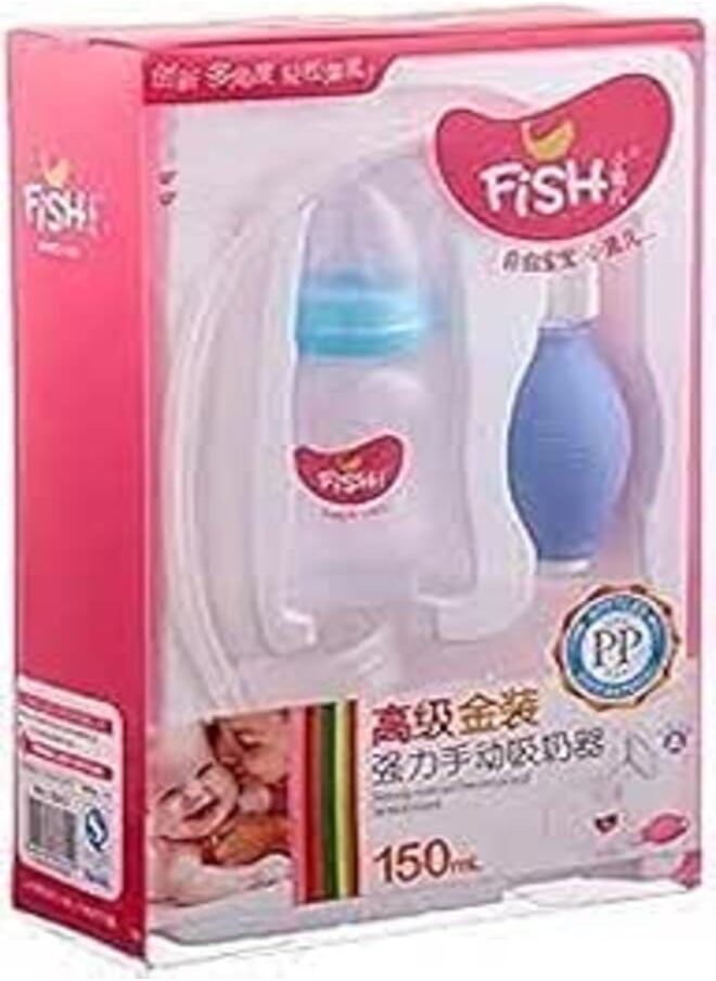 FISH Fish polyproplene manual breast pump with feeding bottle 
