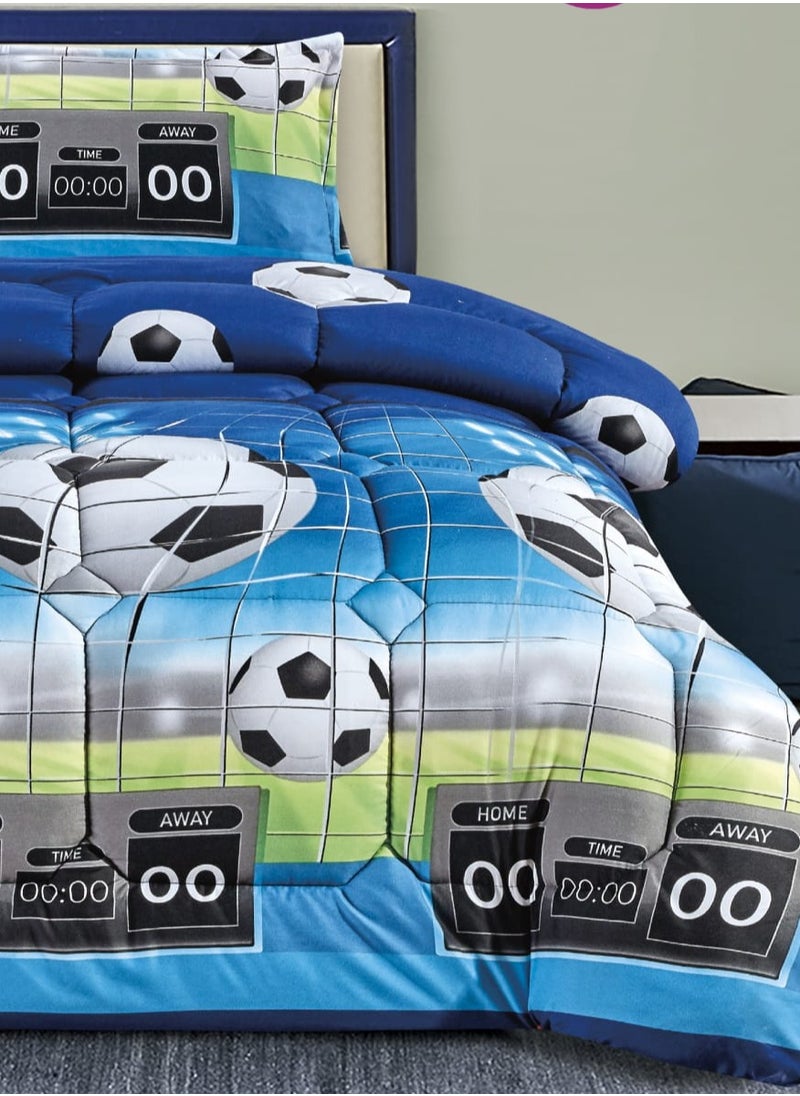 Moon - Soft and Fluffy Medium Fill 3 Piece Crib Bedding Set Reversible Bedspread One Size for Boys Girls Modern Print Double Side Stitched Pattern Soft and Breathable - Image 1