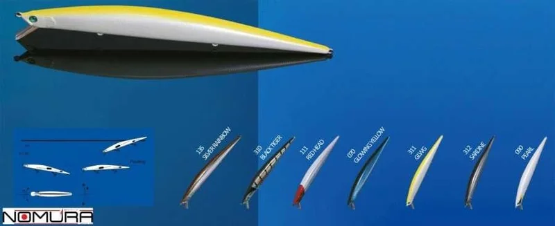 NOMURA Nagasa 175MM 26G (0-2.5m) Fake Fish 070