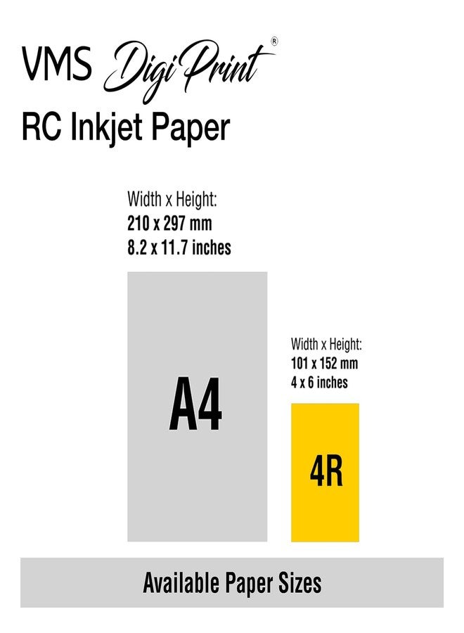VMS DigiPrint 240 GSM 4R (4x6) Matte Photo Paper – Water Resistant, Pack of 100 sheets, Compatible with all Inkjet Printers - Image 3