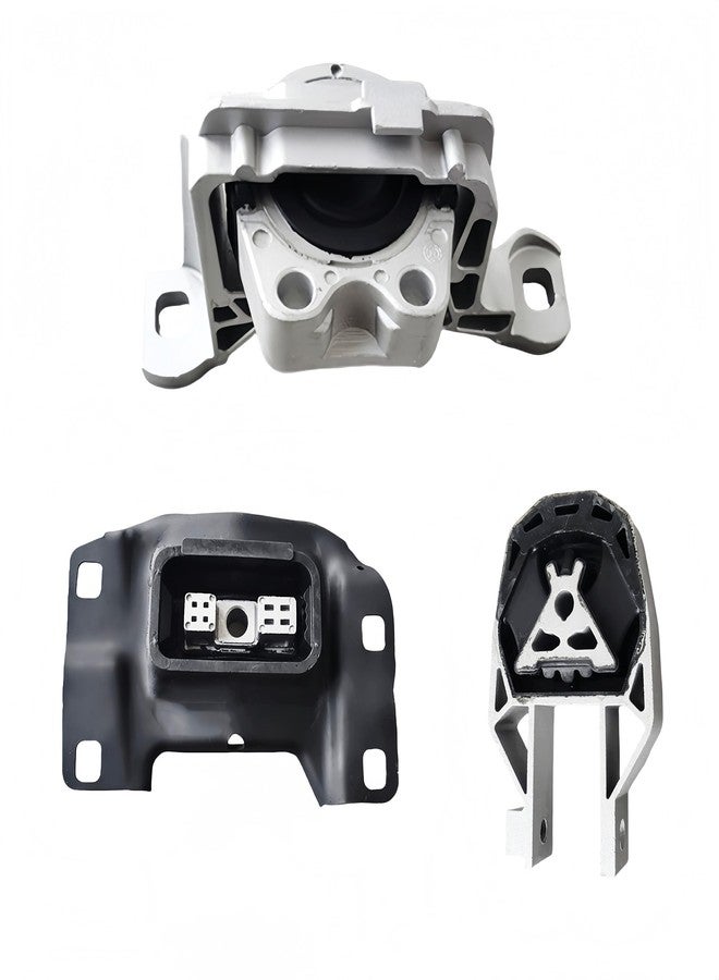 Yllshengyu 3Pcs Engine Motor Transmission Mount Set Compatible with Focus 2012 2013 2014 2015 2016 2017 2018 2.0L L4 Replacement for A5520 CV6Z6068A A5646 CV6Z6038C A5612 AV6Z6068A - Image 1