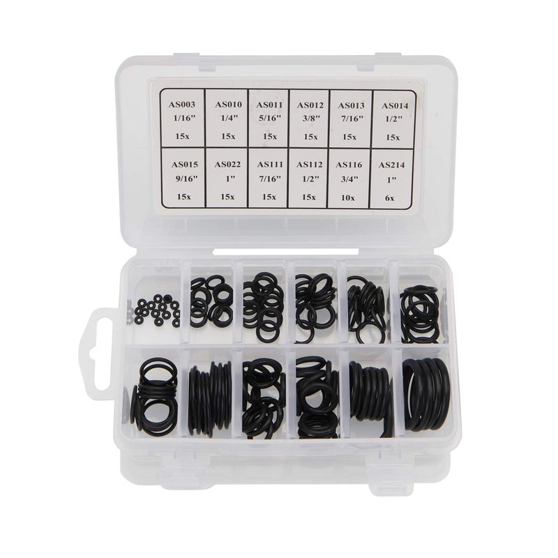 BUSY-CORNER 166 Pieces Scuba O-Ring Kit Scuba Diving Rubber Orings, for Dive Hoses Ring Diving Dive Gear Equipment Scuba Tanks FKM90 - Image 2