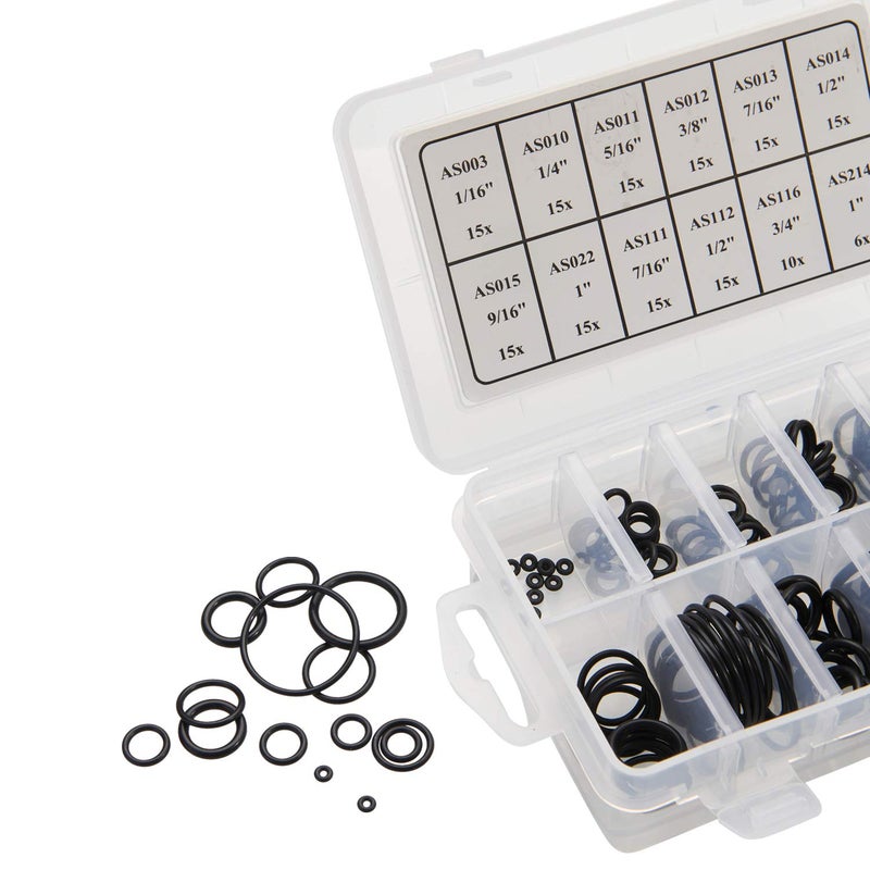 BUSY-CORNER 166 Pieces Scuba O-Ring Kit Scuba Diving Rubber Orings, for Dive Hoses Ring Diving Dive Gear Equipment Scuba Tanks FKM90 - Image 3