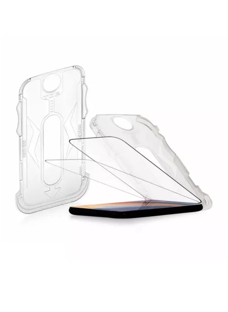 DUSALA Tempered Glass Screen Protector For iPhone 15 Pro Max 6.7 Inch Easy Installation Kit Auto Alignment 9H Hardness 99.99% HD Clear Bubble Free 15 Pro Max Screen Glass Dust Extraction 5D Magic Glass - Image 5