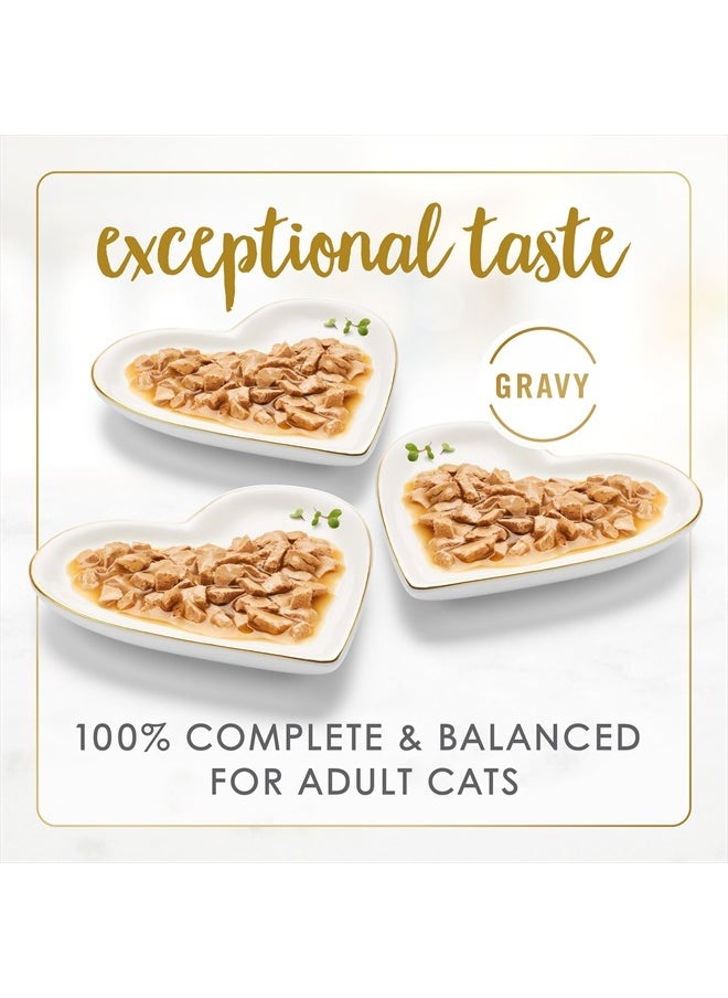 Fancy Feast - Purina Fancy Feast Gravy Lovers Poultry and Beef Grilled Gourmet Wet Cat Food Variety Pack - (Pack of 24) 3 oz. Cans - Image 1