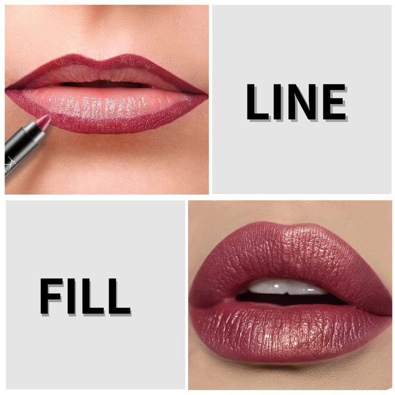 Boobeen Matte Lipstick Pencil Lip Crayon Stick Matte Velvet Lipgloss Creamy Lip Liner Full Coverage High Pigment Waterproof Non-Fade Lipstick for Women, Matte Lip Stain with Smooth Makeup - Image 2