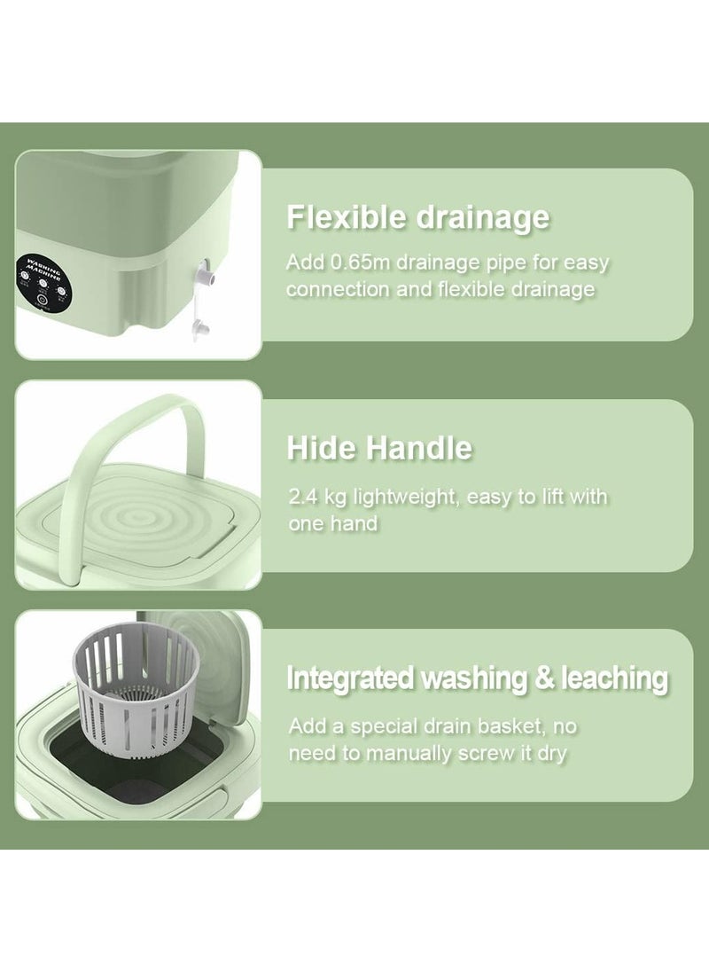 Generic - Portable Washing Machine, 6L Mini Washing Machine with 3 Modes Timing Cleaning, Portable Washer with Soft Spin and Draining - Image 1
