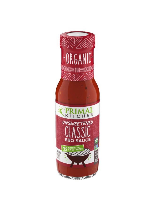 Primal Kitchen Organic Unsweetened Classic BBQ Sauce - No Added Sugar, 241gm (8.5oz) - Image 1