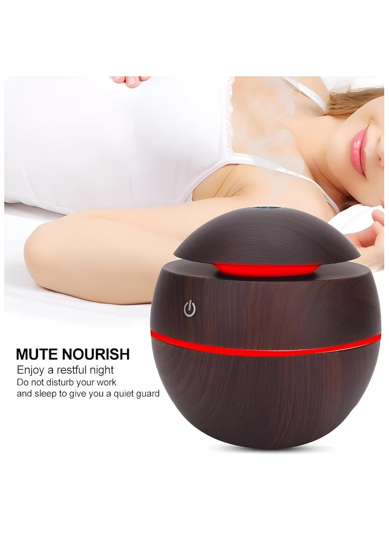 UNIQSHINE UNIQSHINE Humidifier Aroma Diffuser Ultrasonic Cool Mist Portable Mini Waterless Humidifiers with Colourful Lights AutoShut Off Technology for Large Office Home Study Spa MultiColour  - Image 3