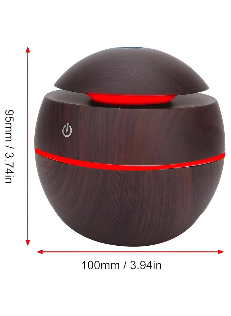 UNIQSHINE UNIQSHINE Humidifier Aroma Diffuser Ultrasonic Cool Mist Portable Mini Waterless Humidifiers with Colourful Lights AutoShut Off Technology for Large Office Home Study Spa MultiColour  - Image 5