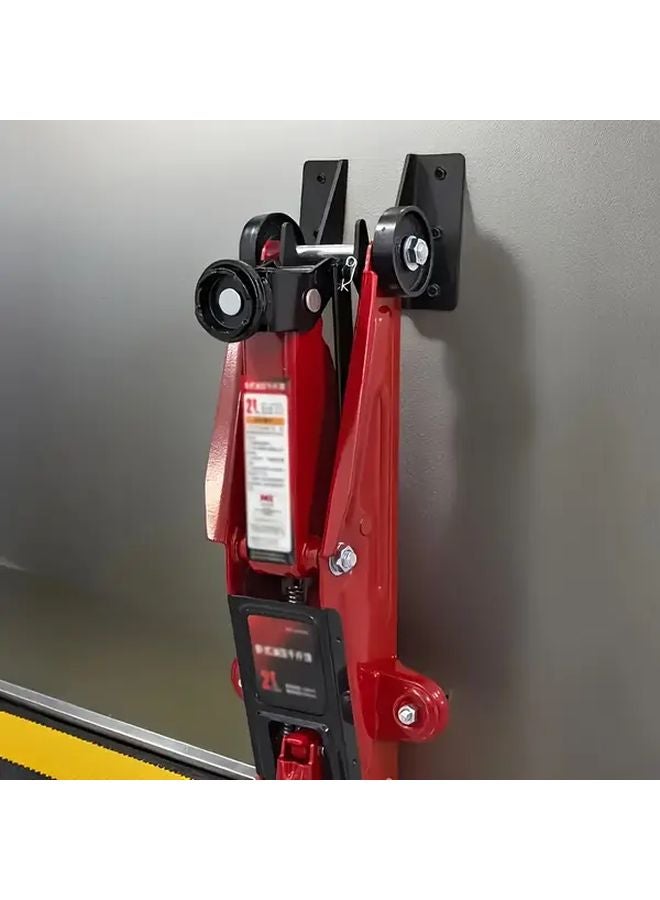 Orange Heavy Duty Metal Jack Hook Wall Mount Garage Storage Rack - Image 3