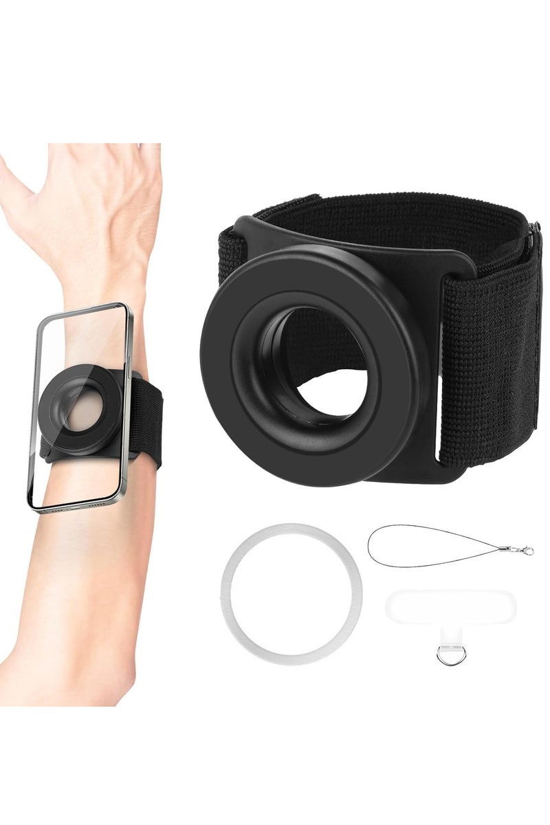 Running Phone Holder for iPhone, Magnetic Wrist Phone Holder, Armband Cell Phone Holder, Magnetic Phone Holder, Compatible with iPhone 16 15 14 13 12 Pro Max Plus Mini - Image 1